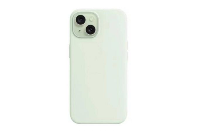 Чехол для iPhone 15 Pro Max (6,7) Silicone Case Soft Touch MagSafe Soft Mint (светлая мята)
