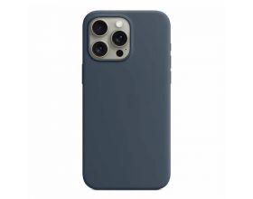 Чехол для iPhone 15 Pro Max (6,7) Silicone Case Soft Touch MagSafe Storm Blue (штормовой синий)
