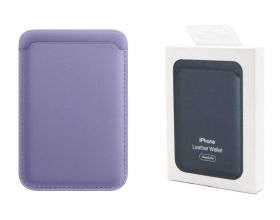 Кармашек визитница на телефона магнитный для MagSafe App wallet с анимацией в цвет (or.) (элегантный фиолетовый) Elegant purple