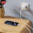 Кабель USB - Lightning XO NB282 Brushed Silicone 6A Fast Charging White