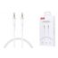 Кабель аудио AUX XO NB-R279C 3.5 to 3.5 Brushed Clear White