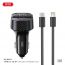 FM-Модулятор XO BCC17 плюс зарядка Smart Bluetooth MP3 A+C Dual Port PD30W Car Charger with Apple Suite (NB-Q273) Black