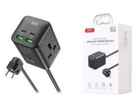 Сетевое зарядное устройство XO WL24(EU) 65W Fast Charging Desktop Charger Array Plug Black