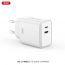 Сетевое зарядное устройство USB-C + USB-L (Lightning) XO L145 20W Bi-directional Reverse Fast Charger White