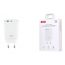 Сетевое зарядное устройство USB + USB-C XO CE30 30W  fast charger White
