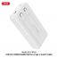Универсальный дополнительный аккумулятор Power Bank XO PR249 USB-C 20W / USB-A 22.5W (comes with TYPE-C, Lightning cable) 20000mAh White