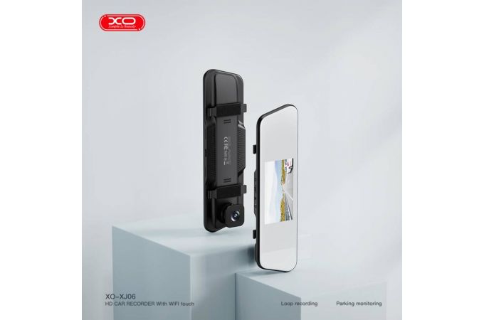 Автовидеорегистратор зеркало XO XJ06 Intelligent Rearview Mirror 5-inch Car Recorder with WiFi With Touch (No Card) Black