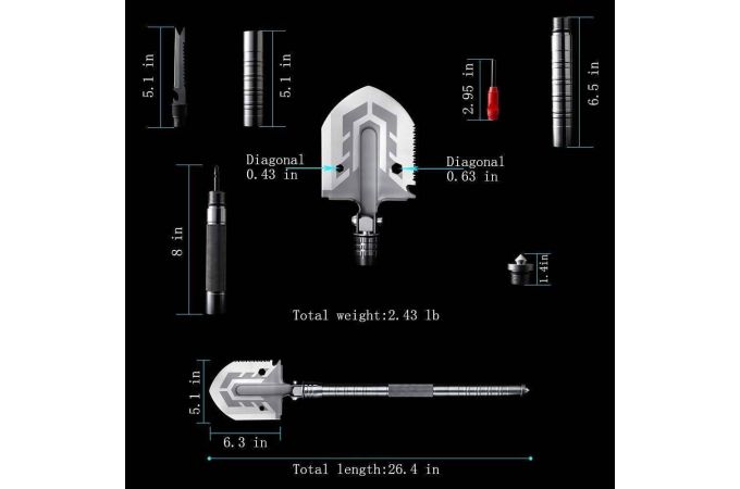 Лопата-мультиинструмент Патриот PT-TRK74
