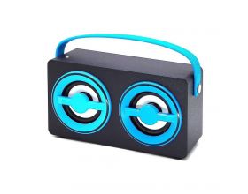 Портативная беспроводная колонка KTS-689F (черно-синий)