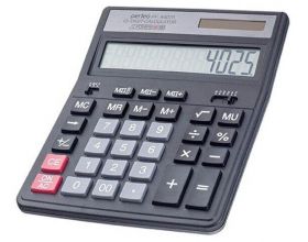 Калькулятор Perfeo PF_A4025, бухгалтерский, 12-разр., черный