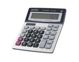 Калькулятор Perfeo PF_A4028, бухгалтерский, 12-разр., GT, серебристый (У)