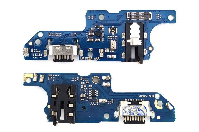 Шлейф для Infinix Smart 7 Plus (X6517) с разъемом зарядки + разъем гарнитуры (плата)