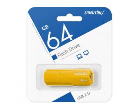 Флешка USB 2.0 SmartBuy CLUE Yellow 64GB (SB64GBCLU-Y)