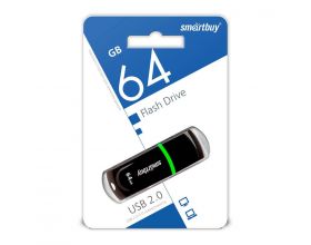 Флешка USB 2.0 Smartbuy Paean Black 64GB (SB64GBPN-K)