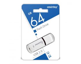 Флешка USB 2.0 Smartbuy Paean White 64GB (SB64GBPN-W)