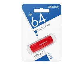 Флешка USB 2.0 SmartBuy Scout Red 64GB (SB064GB2SCR)