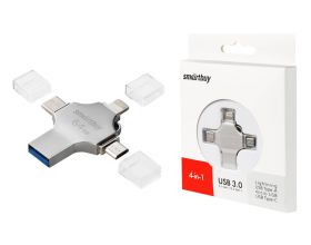 Флешка USB 3.0 Smartbuy MC15 Metal Quad 64GB (SB064GBMC15)