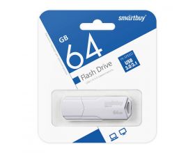 Флешка USB 3.0 /3.1 SmartBuy CLUE White 64GB (SB64GBCLU-W3)