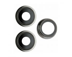 Стекло камеры для iPhone 13 Pro/ 13 Pro Max + рамка (черный) (3 в 1)