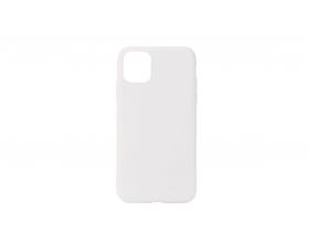 Чехол силиконовый iPhone 11 (6.1) плотный матовый (серия Colors) (белый)