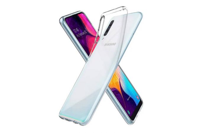 Чехол для Samsung A20 прозрачный (в упаковке)