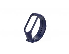 Ремешок силиконовый для XIAOMI MI Band 3/MI Band 4 цвет темно-синий