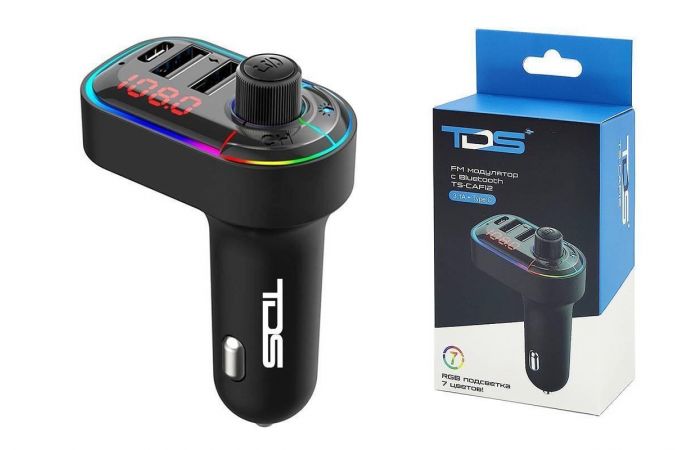 FM-Модулятор TDS TS-CAF12 RGB (Bluetooth)