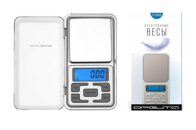 Весы портативные электрические Орбита OT-HOW05 500гр точность 0,01гр