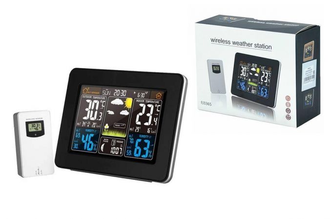 Часы-метеостанция Орбита OT-HOM13 Черный