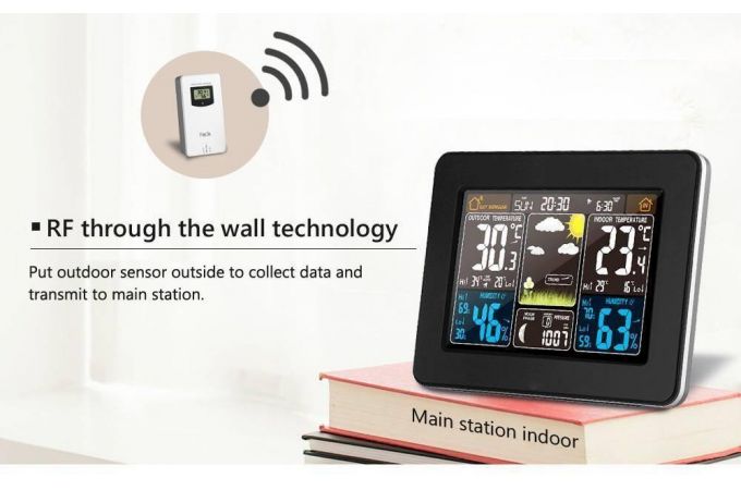 Часы-метеостанция Орбита OT-HOM13 Черный