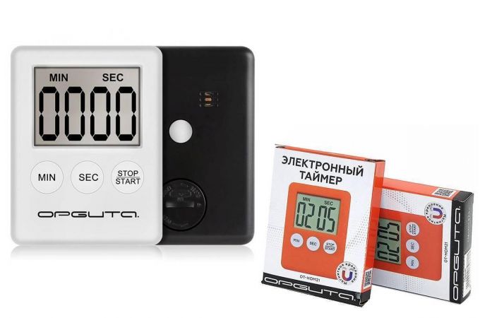 Таймер-секундомер Орбита OT-HOM21 Белый