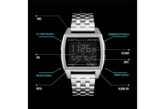 Часы наручные Skmei 1368 (серебристый)