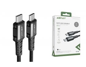 Кабель USB Type-C - USB Type-C ACEFAST C1-03 (серый) 1м (в оплетке)