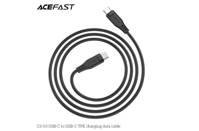 Кабель USB Type-C - USB Type-C ACEFAST C3-03 (черный) 1м