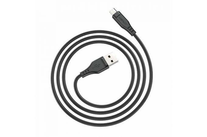 Кабель USB - MicroUSB ACEFAST C3-09 (черный) 1,2м