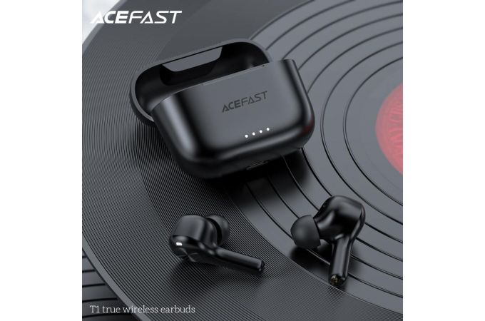 Наушники вакуумные беспроводные ACEFAST T1 true wirelles earbuds Bluetooth (черный)