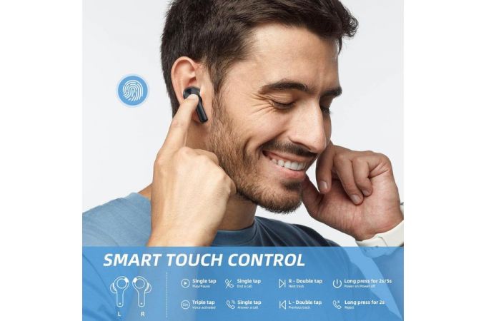 Наушники вакуумные беспроводные ACEFAST T1 true wirelles earbuds Bluetooth (черный)