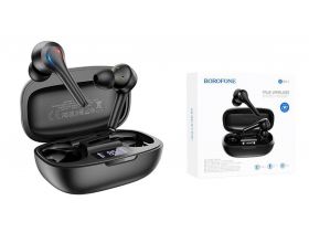 Наушники вакуумные беспроводные BOROFONE BW11 Graceful sound true wireless BT Earphone Bluetooth (черный)