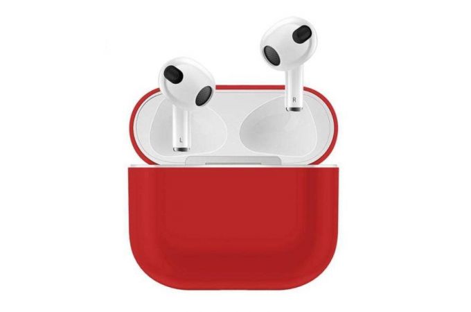 Чехол для наушников AirPods 3 Copy orig. (красный)