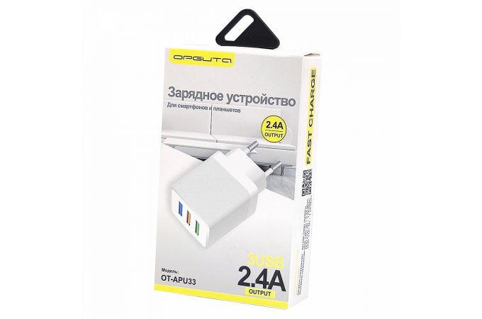 Сетевое зарядное устройство USB Орбита OT-APU33 5В, 2400mA (черный)