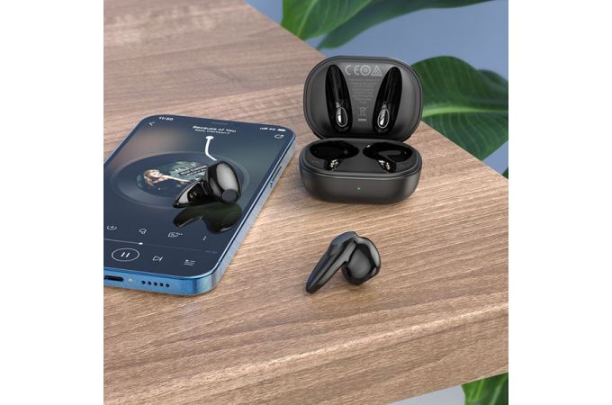 Наушники вакуумные беспроводные BOROFONE BW18 Initial sound true wireless headset Bluetooth (черный)