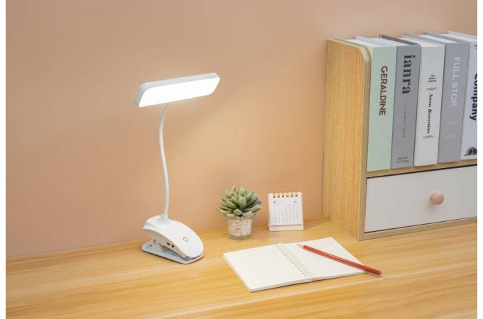 Лампа настольная XO OZ06B  OLD LOGO Desktop Bedside Tricolour Clip Desk Lamp 800mAh