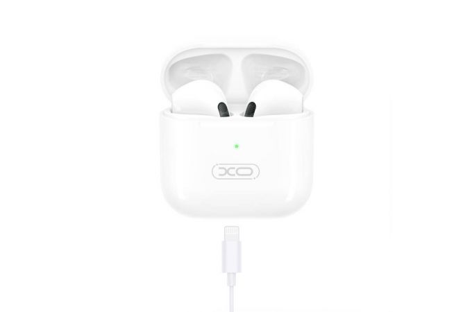 Наушники вакуумные беспроводные XO X30 mini 4th generation intelligent charging compartment with wireless charging TWS Bluetooth earphones (Белые)