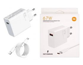 Сетевое зарядное устройство USB + кабель Type-C Xiaomi Redmi 67 W (origin.) (белый)