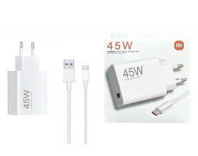 Сетевое зарядное устройство USB + кабель Type-C Xiaomi Redmi 45 W (origin.) (белый)