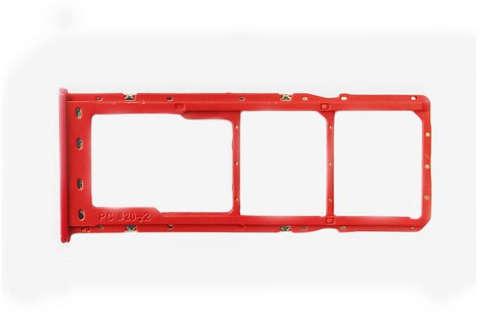 Держатель SIM для Samsung A105/ A205/ A305/ A505/ A705 (красный)