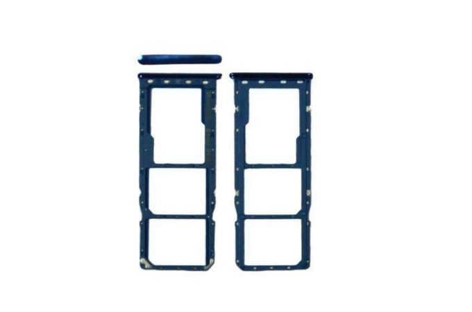 Держатель SIM для Samsung A750/ A217F (синий)