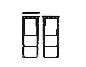 Держатель SIM для Samsung A750/ A217F (черный)