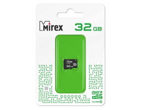 Карта памяти microSDHC MIREX 32 GB (class 10) без адаптера (13612-MC10SD32)