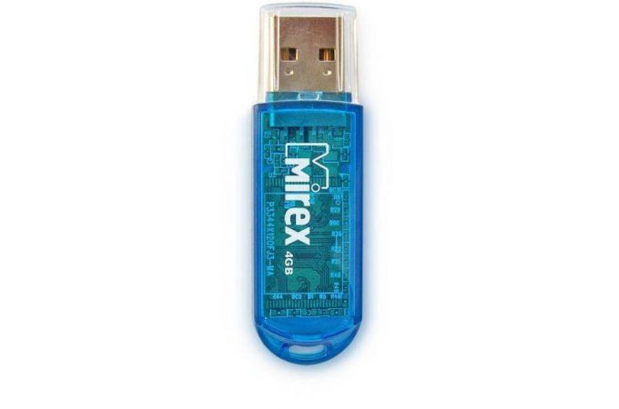 Флешка USB 2.0 Mirex ELF BLUE 4GB (ecopack)
